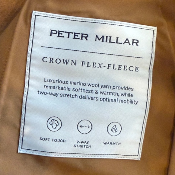 Peter Millar Men's Medium Hazelwood Crown Flex Fleece Wool Vest MSRP $495 - Picture 12 of 13